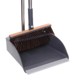 Набор для уборки, щетка для пола с совком «Disco» серый 1103