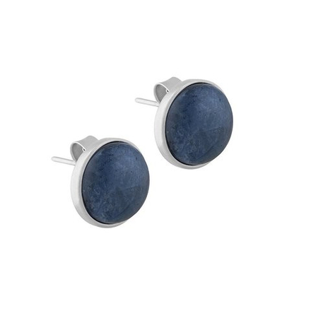 Серьги пусеты Possebon Pearl Sodalite A1992.22 BL/S