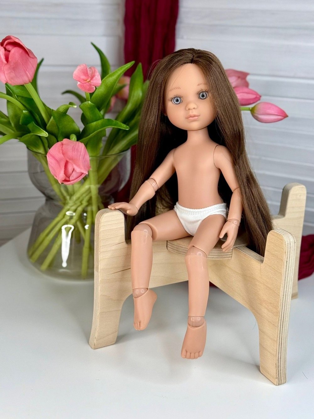 Кукла BERJUAN виниловая шарнирная 35см Ева (4820A6)