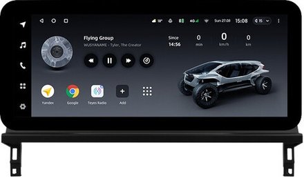 Магнитола для Toyota bZ4X - Teyes LUX ONE ROUND монитор 12.3", Android 10, CarPlay, 4G SIM-слот