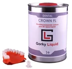 Фотография — Фотополимер Gorky Liquid Dental Crown FL SLA 1 кг