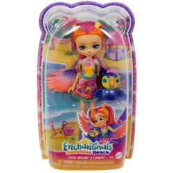 EnchanTimals - Кукла Триппи Тукан + питомец Солнечный берег набор HRX83 / артикул   FNH22 HRX83  / GTIN 194735188260