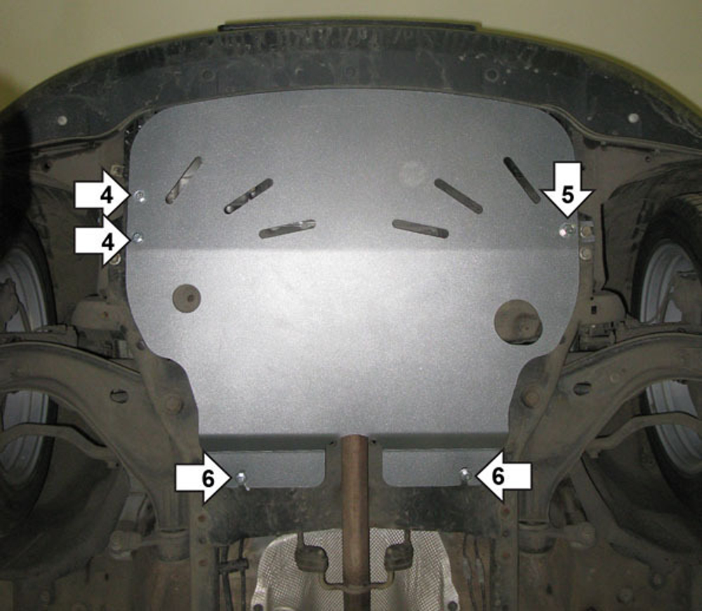 Защита картера Двигателя, КПП. 5 мм, Алюминий. для Mini Cooper 2007-2014 MOTODOR.37001