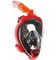 Маска полнолицевая Oceanreef ARIA QR+ для сноркелинга, с держателем камеры черный/красный