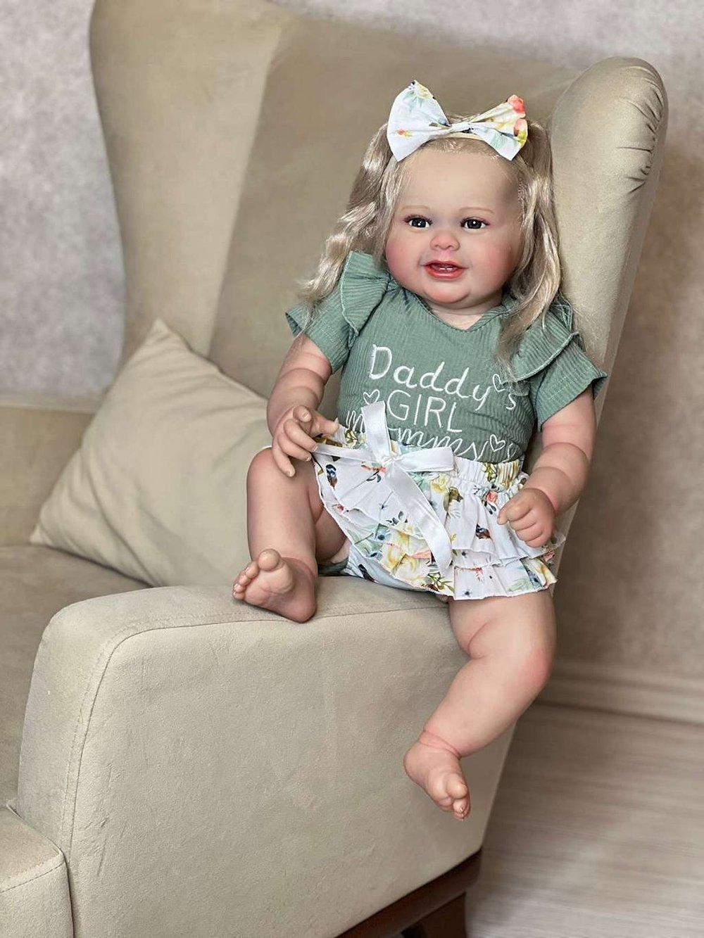 Кукла Реборн мягконабивная 60см в пакете (FA-511)