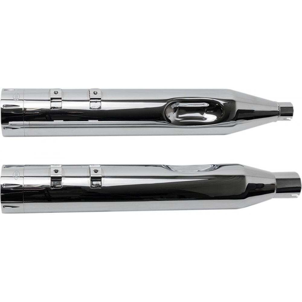 Muffler, Kit, Chrome Tracer End Caps, 4.5", Chrome Shell, M8 2017 Touring