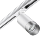 370862 PORT NT22 202 белый/серебро Светильник трековый однофазный двухжильный IP20 GU10 9W 220V SLIM