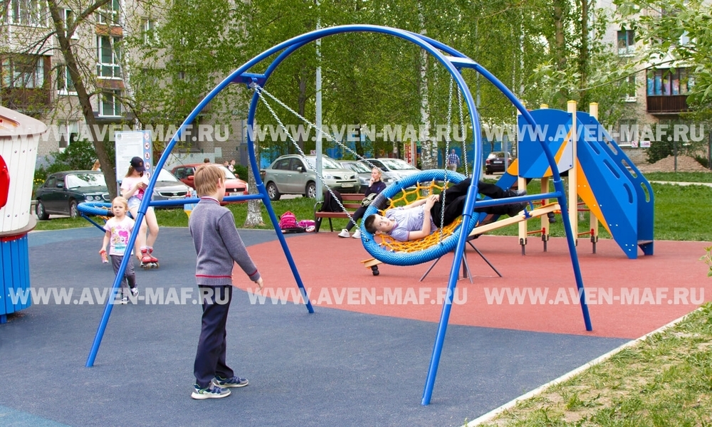 Качели маятниковые К-30м с цепным подвесом Гнездо