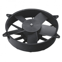 Электровентилятор 24 В, 280 мм, 190 Вт, тип A-от радиатора/всасывание, 2300 м3/час, 5 лопастей прямые