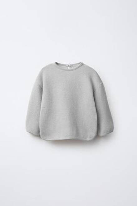 ZARA ФУТБОЛКА SOFT TOUCH, СВЕТЛО-СЕРЫЙ