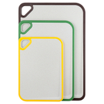 Доска разделочная из пшеничного волокна homi, 44х30 см, светло-серая с темно-сливовым кантом