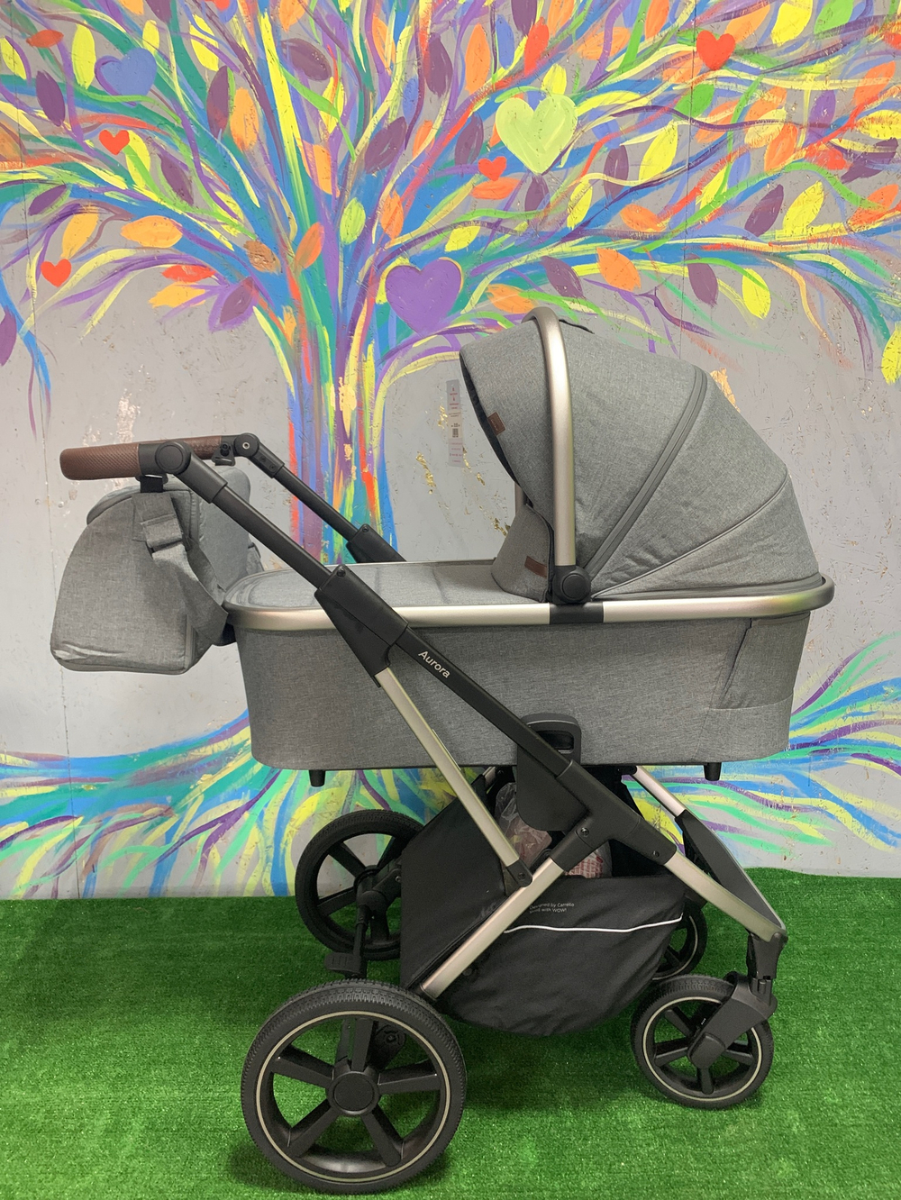 Коляска 2 В 1 Carrello Aurora CRL-6505 Silver Grey ДИЗАЙН 2022