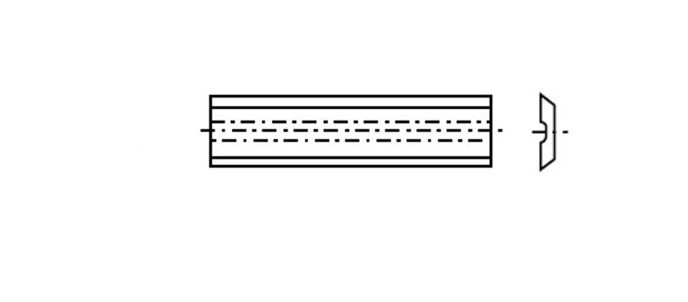 Нож сменный для фрез 50х5,5х1.1 T03SMG Face groove