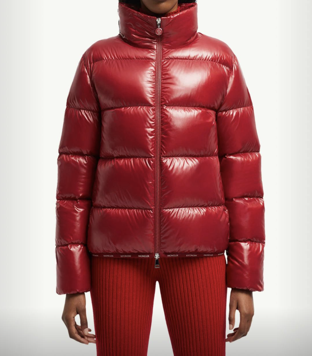 Утеплённая куртка Abbadia Short из лакового нейлона с пухом от Moncler