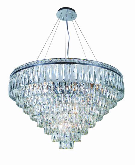 2785R/18A CHROME+CLEAR (1) Люстра (в 2-х коробках) NW