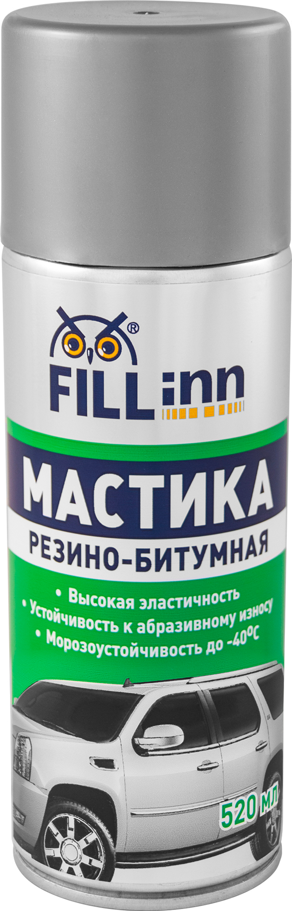 FL019 Мастика резино-битумная (аэрозоль), 520 мл