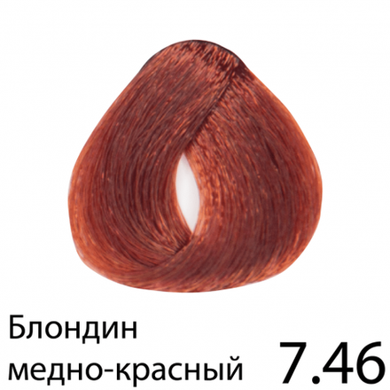 Перманентная крем-краска для волос без аммиака, Regal Zero (русая медно-красная), 7.46, BES, 100 мл.