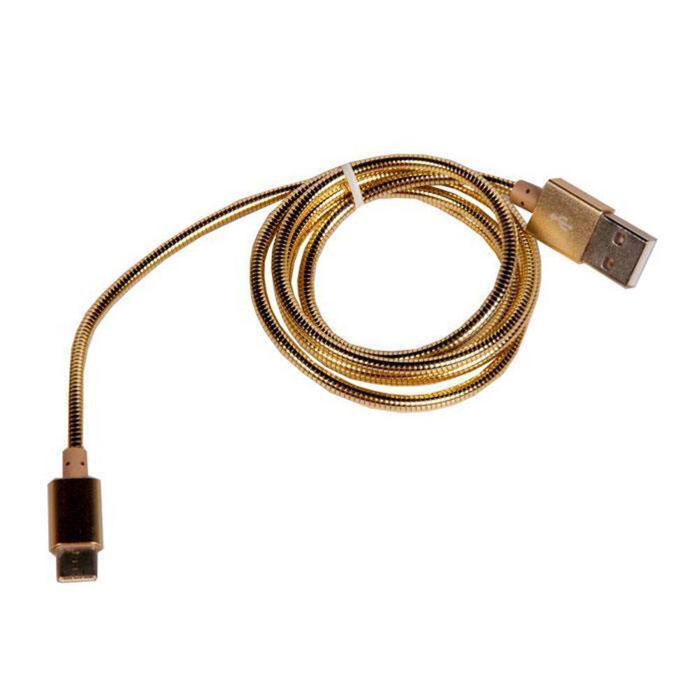 More choice K31a USB 2.1A для Type-C  быстрый ампер 1м золотой Дата-кабель