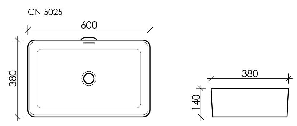 Раковина Ceramica Nova Element 60 см CN5025