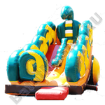 Большой надувной батут-горка "Кобра"