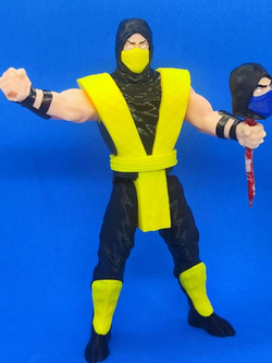 Подвижная фигурка "Скорпион" Mortal Kombat, пластик, цвет желтый