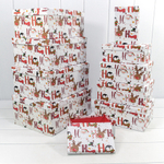 Коробка 34 х 26 х 15.3 см Набор 10 шт "Новый год" (Белый)