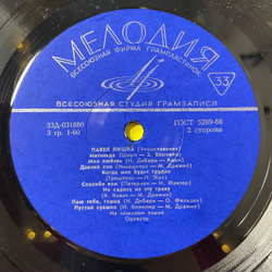 Винтажная виниловая пластинка LP Павел Лишка (Чехословакия) (СССР 1972)