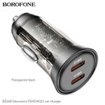 Автомобильный адаптер питания BOROFONE BZ26B PD 45W 2C (черный)