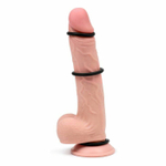 Набор из 3 черных эрекционных колец «Оки-Чпоки» (Цвет: черный)