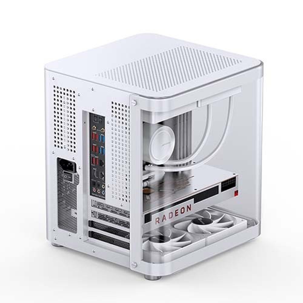 Корпус JONSBO TK-1, mini-ITX, micro-ATX, ATX, белый (без БП)