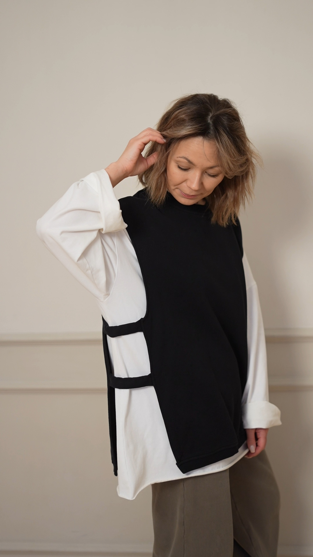 Манишка из футера