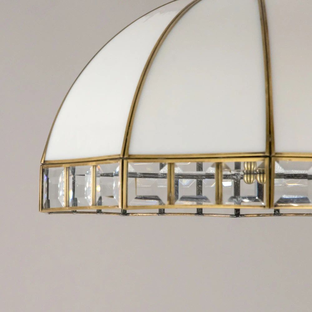 Citilux Шербург-1 CL440132 Люстра витражная подвесная Бронза