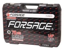 Набор инструментов 72пр. 1/4''&amp;1/2''(6гр.)(4-32мм) Forsage F-4722-5