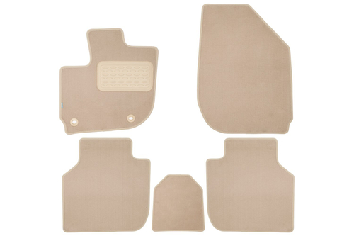 Коврики в салон для HONDA Jazz Fit Crosstar 2023-, хэтчбек, 5шт (текстиль, бежевые) KLEVER0401803722112KH