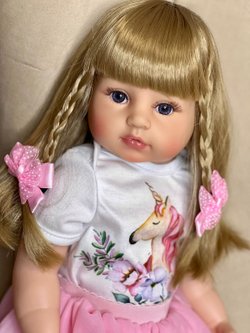 Кукла Реборн виниловая 55см в пакете (FA-126)