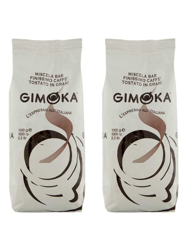 Кофе в зернах Gimoka Gusto Ricco 1 кг, 2 шт