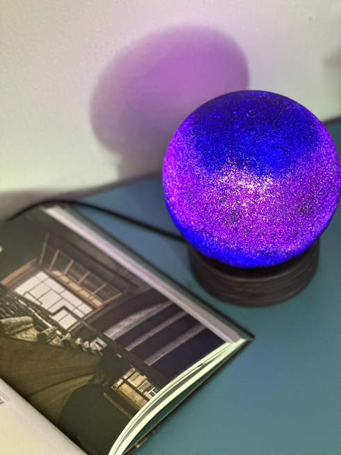 Светильник - Млечный путь (15 см) деревянная подставка