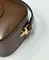 Маленькая женская сумка на плечо Gucci Horsebit 1955 коричневый