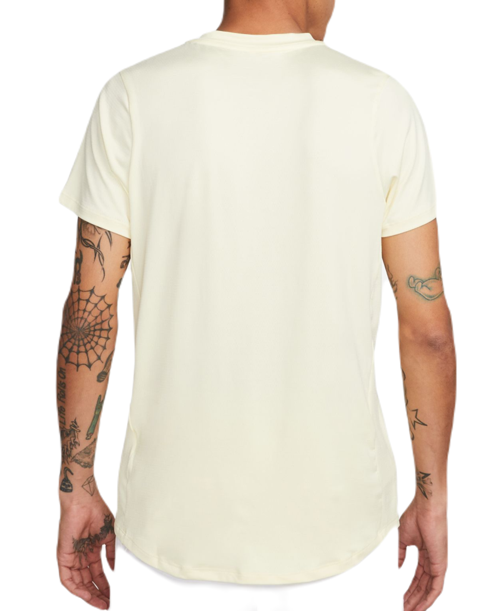 Мужское теннисное поло Nike Court Dri-Fit Advantage Polo - alabaster/black