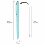 Ручка шариковая автоматическая BRAUBERG X17 PASTEL, СИНЯЯ, стандартный узел 0,7 мм, линия письма 0,5 мм, 144155