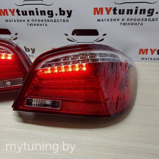 Задние фонари для BMW 5 E60 LCI (07-10) LED красные светлые