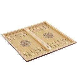 GAEM Игра настольная 2 в 1 ( шашки, нарды) "Волк вожак", L60 W30 H4 см