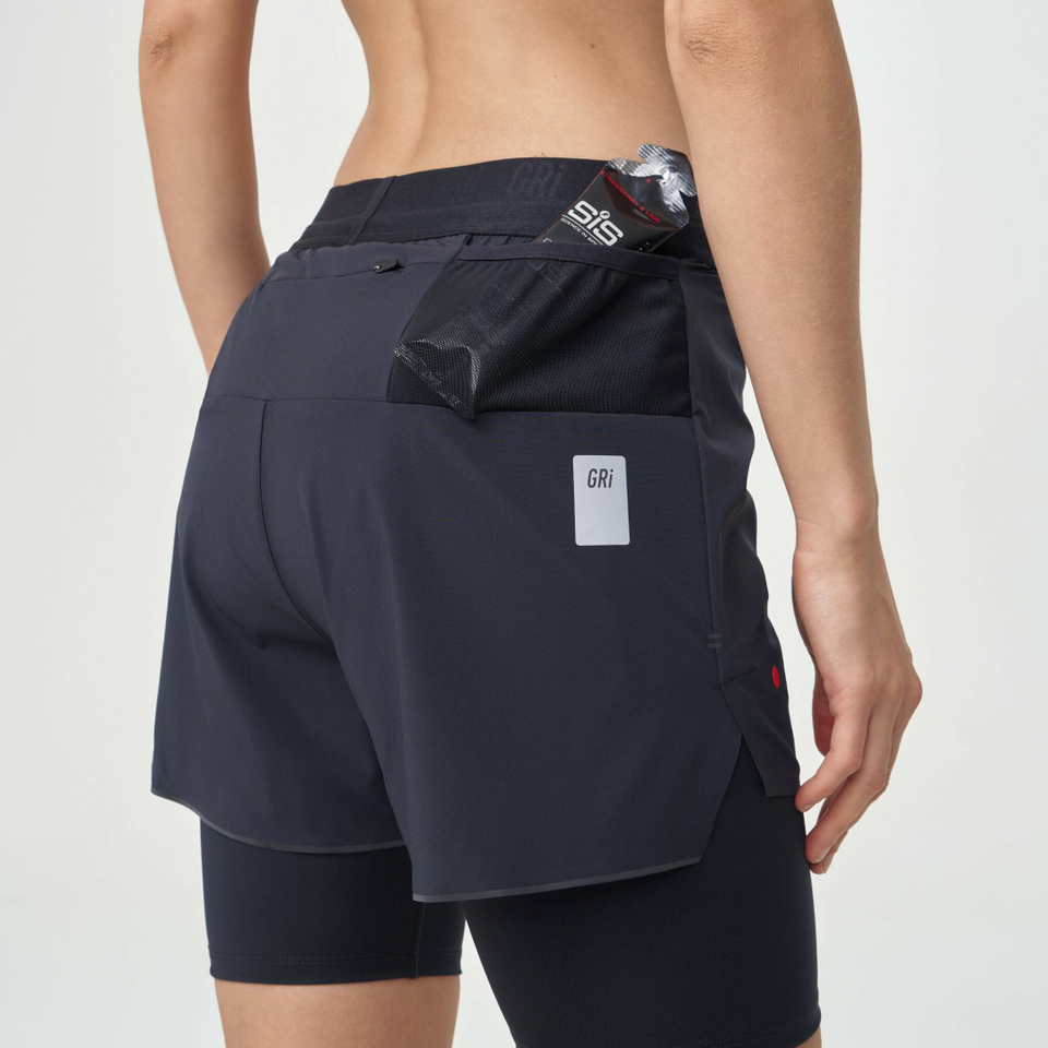 Шорты 2 в 1 женские Кросс 3.0 чёрные