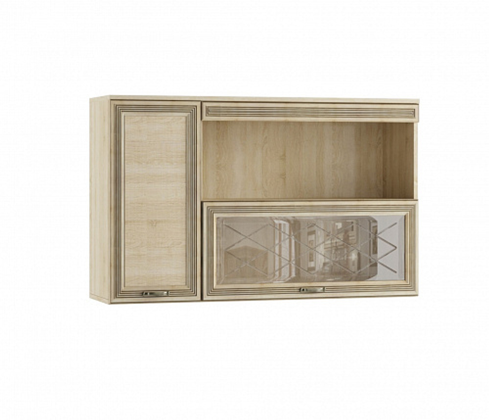 Полка навесная Ливорно ЛН-4, дуб