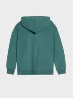 Худи Hardlunch Logo на молнии темно-зеленый