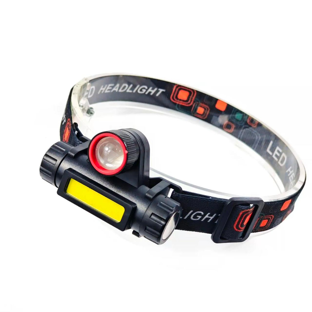 Фонарь налобный светодиодный аккум HT-1807