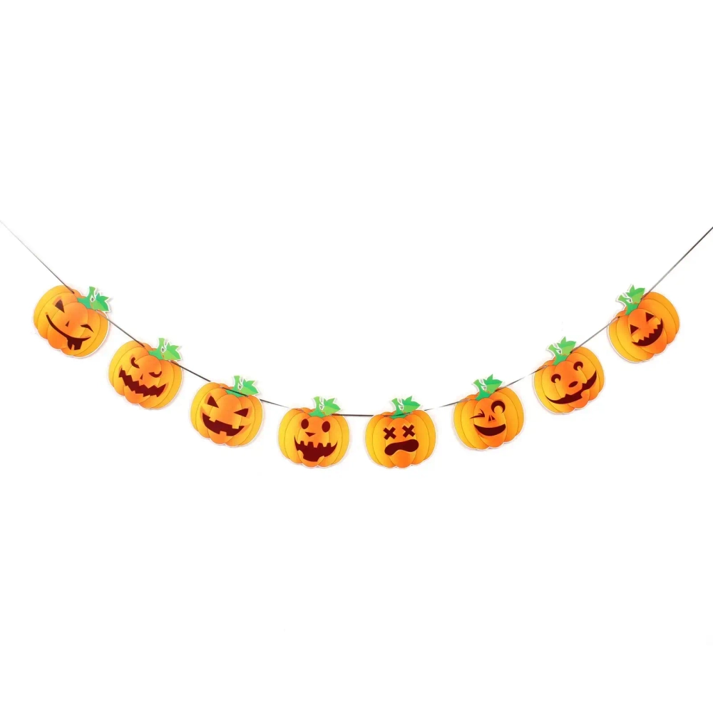 Растяжка бумажная «Helloween - Злые тыквы» 3 м