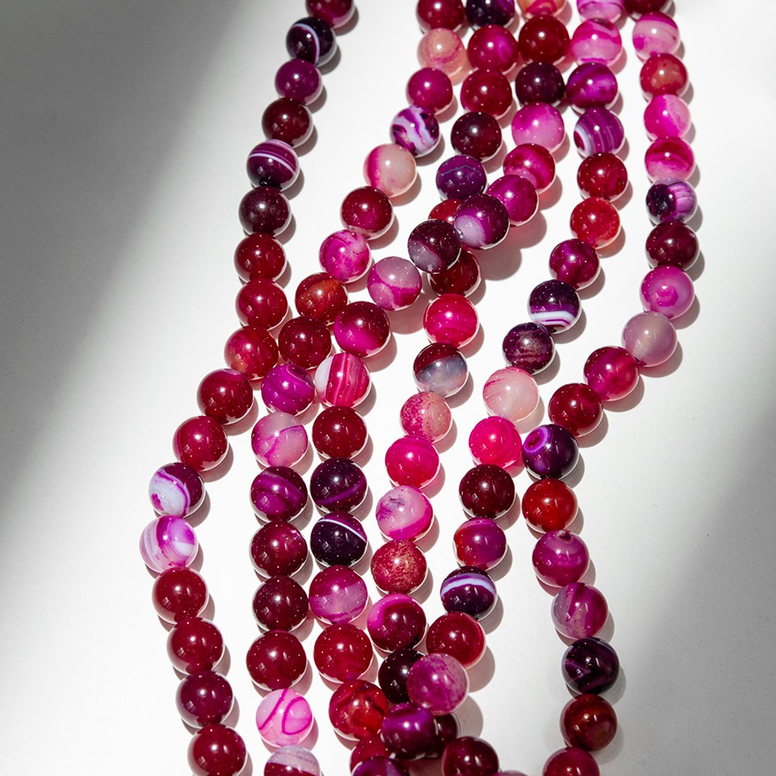 Агат тонированный натуральный, бусины в форме шара, 12мм