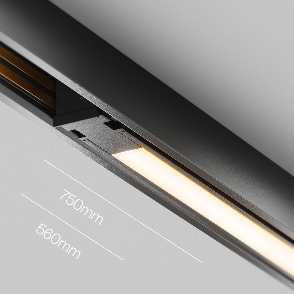 Трековый светодиодный светильник Maytoni Exility X Basis TR240-4-12WTW-DSZ-B