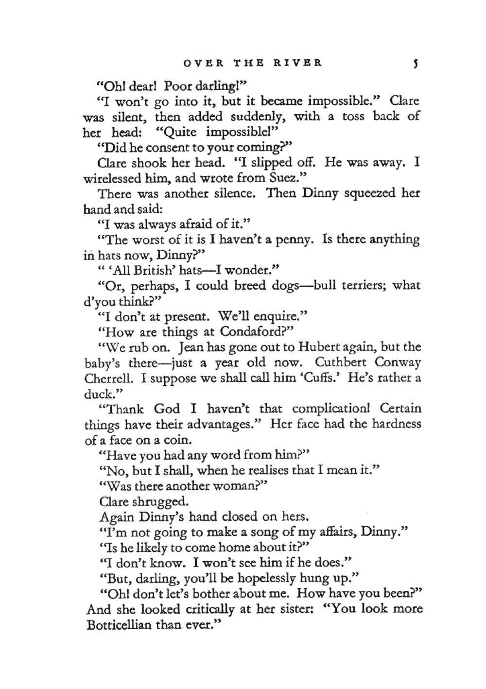 Over the river | John Galsworthy